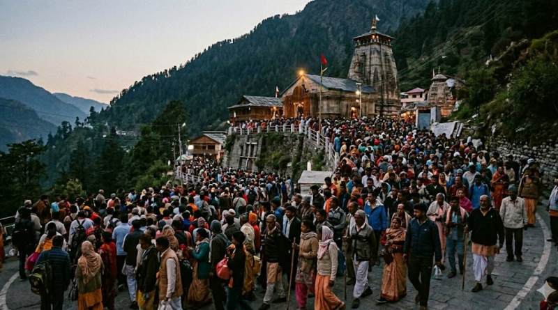 उत्तराखंड के धामों में श्रद्धालुओं की रिकॉर्ड भीड़, व्यवस्थाओं पर बढ़ा दबाव